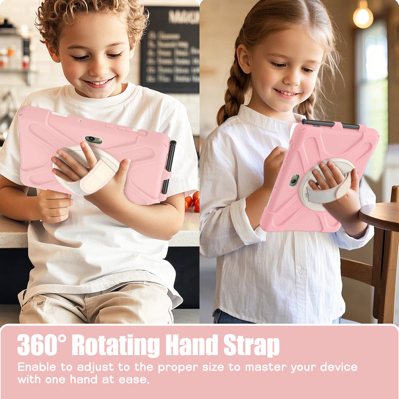 Cargue la imagen en el visor de la galería, Samsung Galaxy Tab Active Pro / Active 4 Pro / Active 5 Pro Series - Heavy Duty 360 Degree Rotate Stand Hand Strap Case With Shoulder Strap - Polar Tech Australia