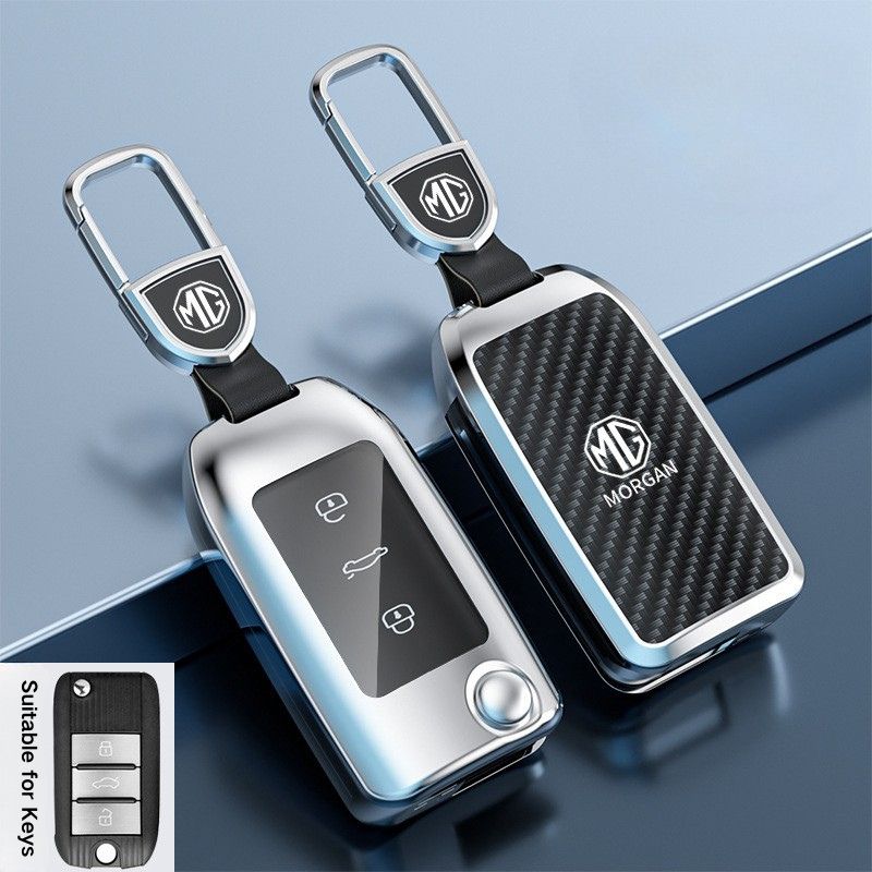 Cargue la imagen en el visor de la galería, MG Zinc Alloy + TPU Smart Car Key Fob Case Cover For MG3, MG5, MG6, MG7, GT, GSF, ONE, ZS, EV EZS, HS, EHS,ONE - Polar Tech Australia
