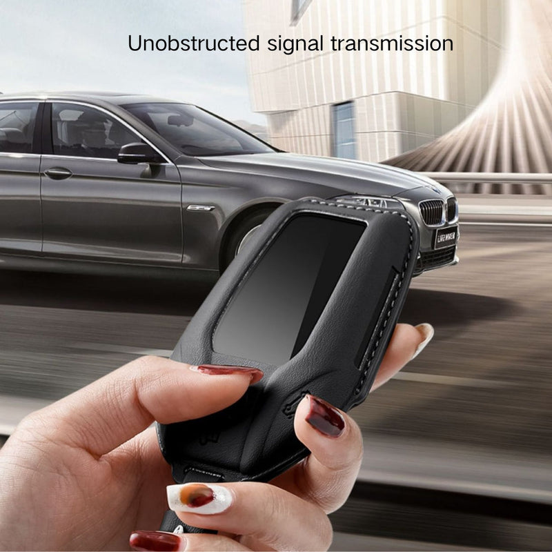 Cargue la imagen en el visor de la galería, BMW Leather Car Key Fob Case Cover For 1, 2, 3, 5, 7 Series, X1, X3, X5, X6, X7, ix1, ix40, ix50, i8 - Polar Tech Australia