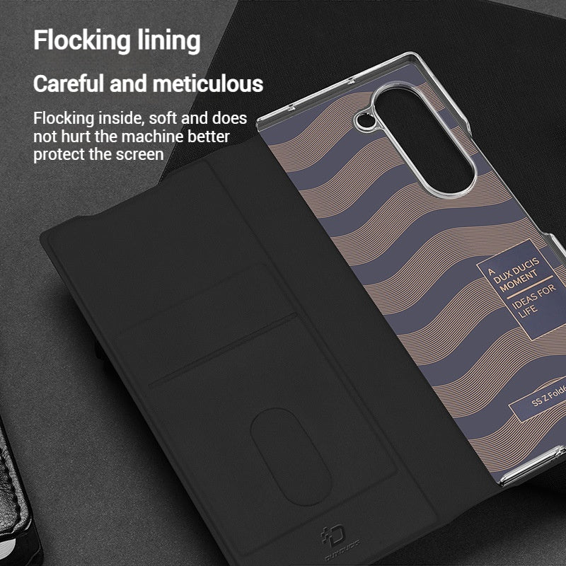 Load image into Gallery viewer, Samsung Galaxy Z Fold7 - Minimalist Luxury Flip Wallet Shockproof Case - Polar Tech Australia