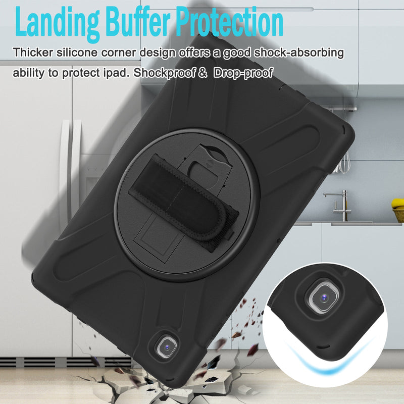 Load image into Gallery viewer, Samsung Galaxy Tab A8 10.5" 2022 (X200/X205) Heavy Duty 360 Degree Rotate Stand Hand Strap Case - Polar Tech Australia