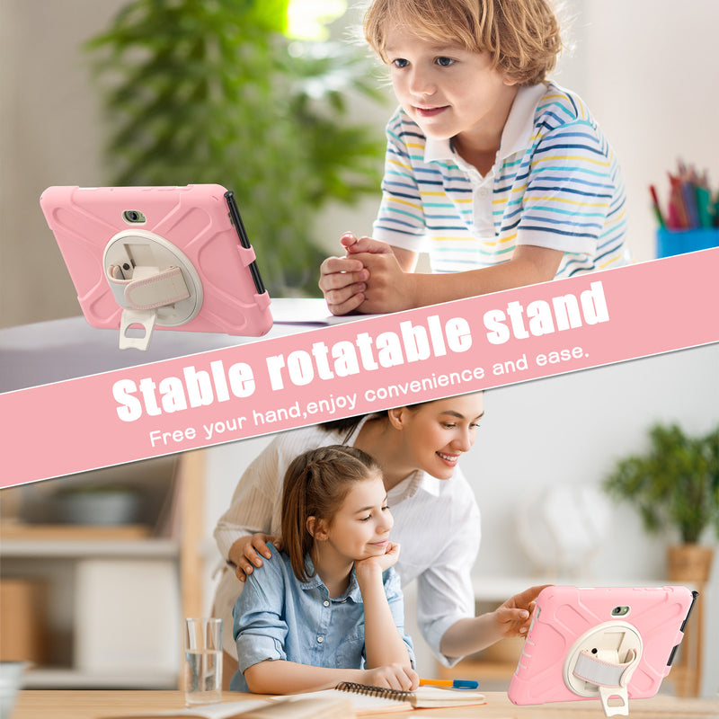 Cargue la imagen en el visor de la galería, Samsung Galaxy Tab Active Pro / Active 4 Pro / Active 5 Pro Series - Heavy Duty 360 Degree Rotate Stand Hand Strap Case With Shoulder Strap - Polar Tech Australia