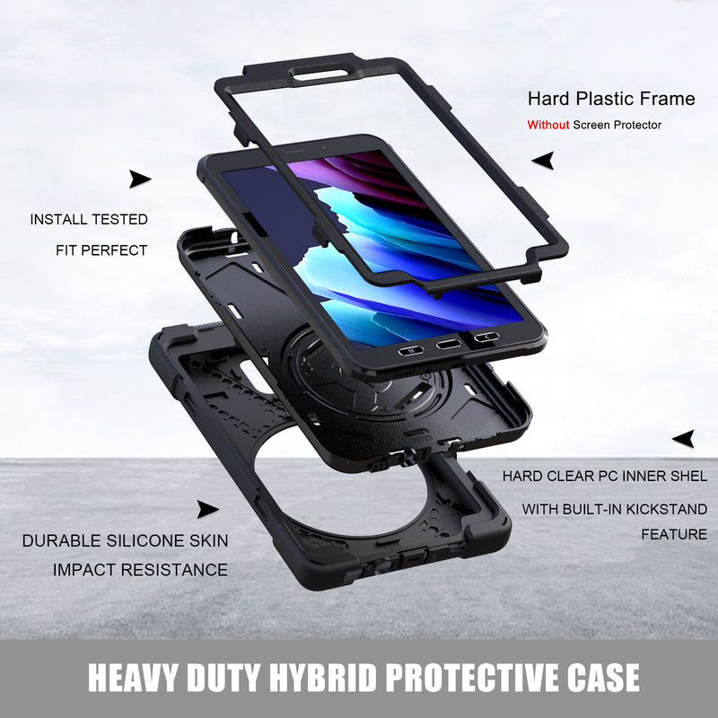 Load image into Gallery viewer, Samsung Galaxy Tab Active 3 & 5 8" 2020 Heavy Duty 360 Degree Rotate Stand Hand Strap Case - Polar Tech Australia