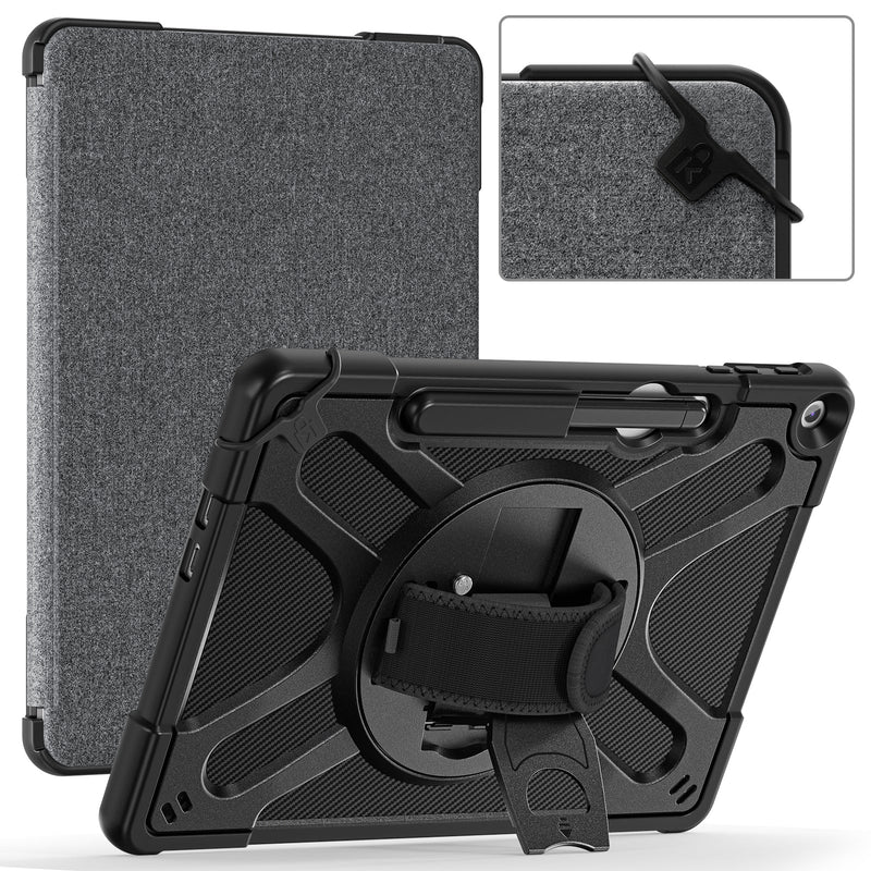 Chargez l'image dans la visionneuse de la galerie, Microsoft Surface Pro 12 (2025) - Heavy Duty 360 Degree Rotate Stand Hand Strap Case With Shoulder Strap - Polar Tech Australia