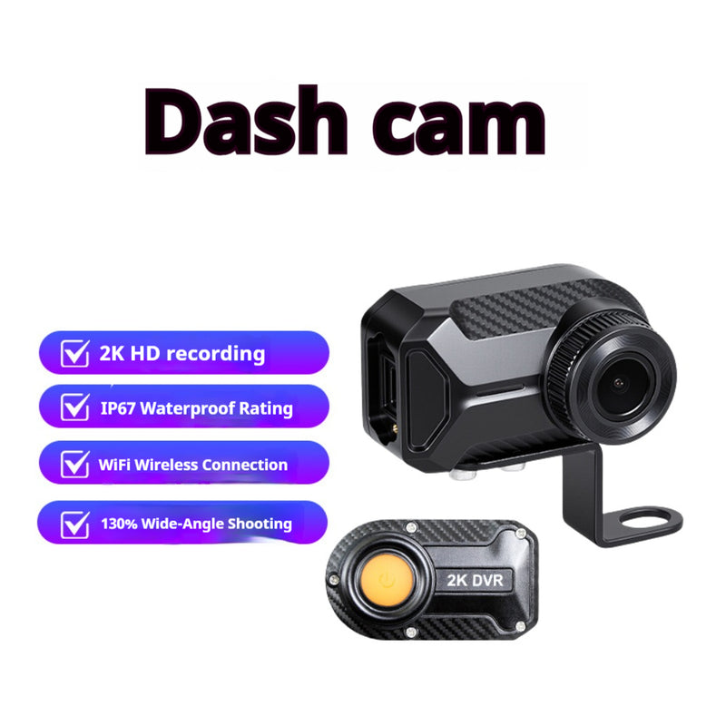 Cargue la imagen en el visor de la galería, 2K 130° Wide-Angle WiFi Waterproof Motorcycle Recording Dash Cam