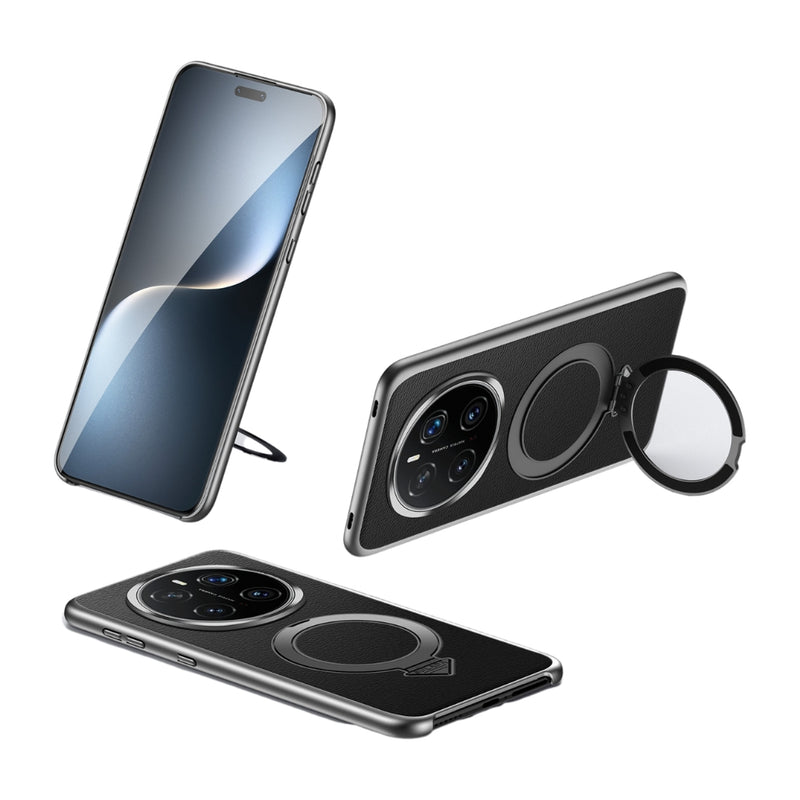 Load image into Gallery viewer, Honor Magic7 Pro (PTP-N49, PTP-AN10) - Top Grain Leather MagSafe Magnetic Holder Phone Case - Polar Tech Australia