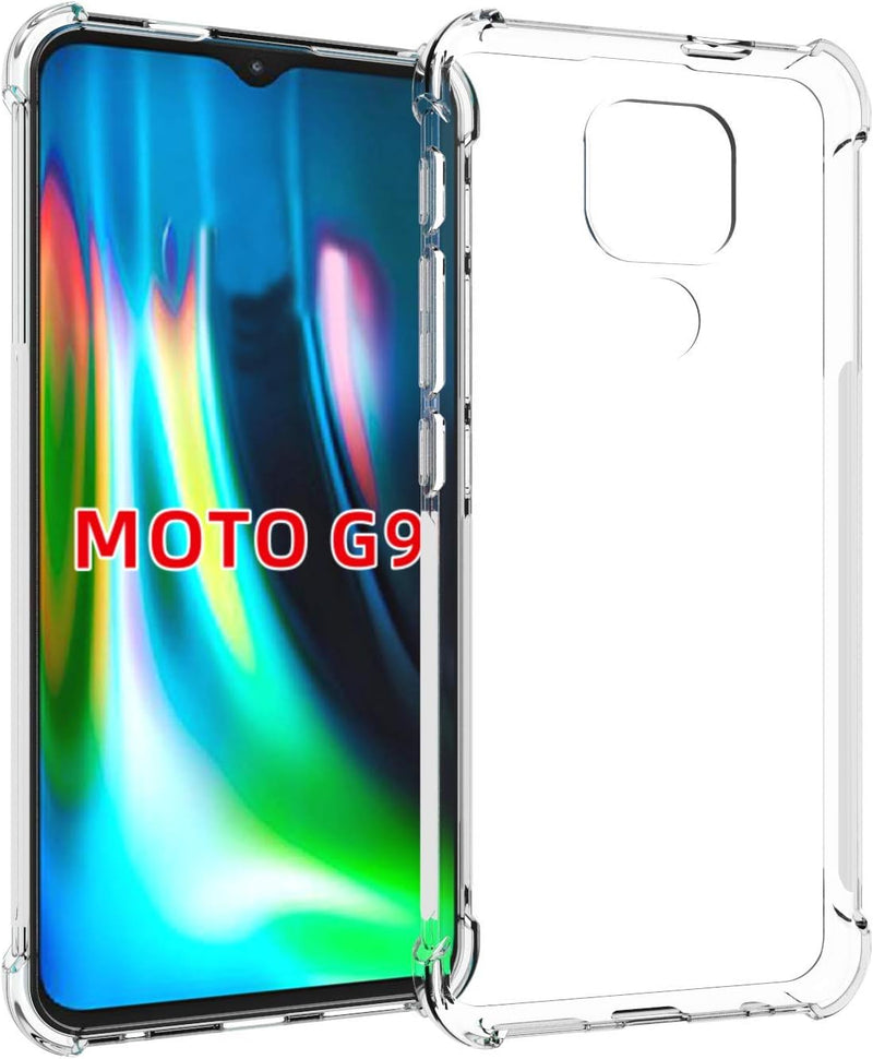 Cargue la imagen en el visor de la galería, Motorola Moto G9/Moto G9 Play/Moto E7 Plus - AirPillow Cushion Transparent Soft Clear TPU Four Corners Protective Case - Polar Tech Australia