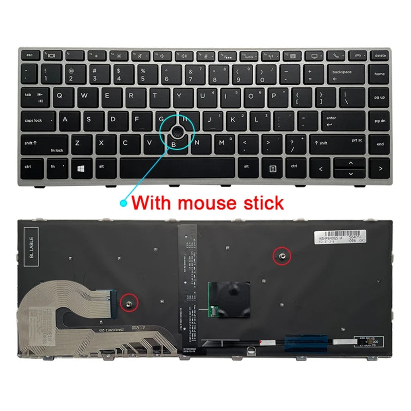 Load image into Gallery viewer, HP Elitebook 840 G5 - Laptop Keyboard With Back Light & Mouse Stick US Layout - Polar Tech Australia