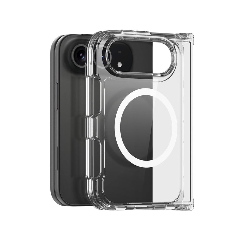 Cargue la imagen en el visor de la galería, Apple iPhone Duo - Crystal Clear Magnetic Folding Phone Case