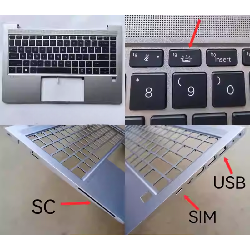 Cargue la imagen en el visor de la galería, HP Probook 440 G8 G9 ZHAN 66 Pro 14 G4 G5 Series - Laptop Palmrest With Keyboard US Layout