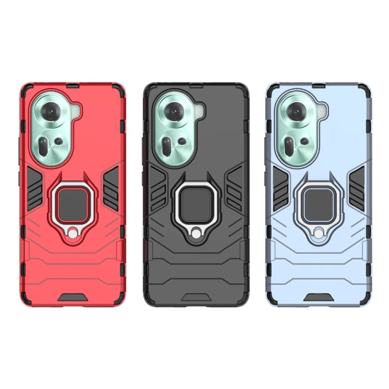 Chargez l'image dans la visionneuse de la galerie, OPPO Reno11 5G (CPH2599) - Heavy Duty Armor Case With Ring Holder Stand - Polar Tech Australia