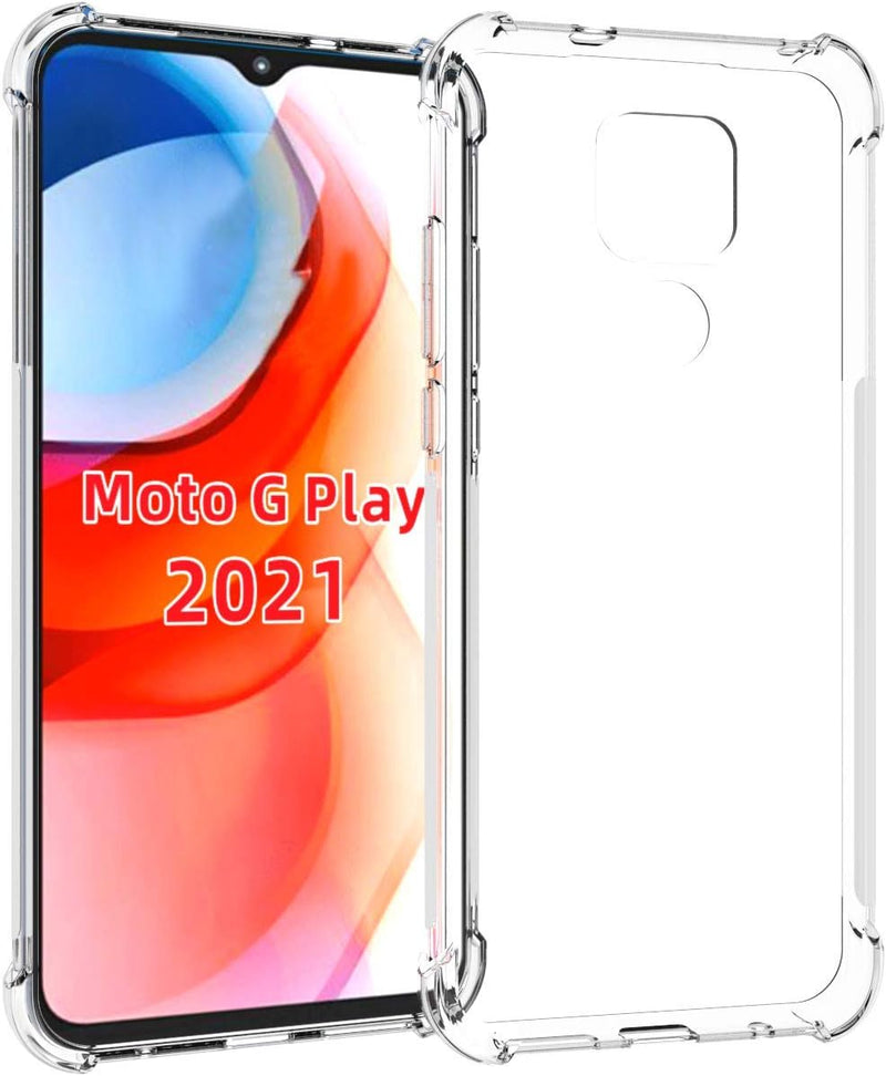 Load image into Gallery viewer, Motorola Moto G Play 2021 - AirPillow Cushion Transparent Soft Clear TPU Four Corners Protective Case - Polar Tech Australia