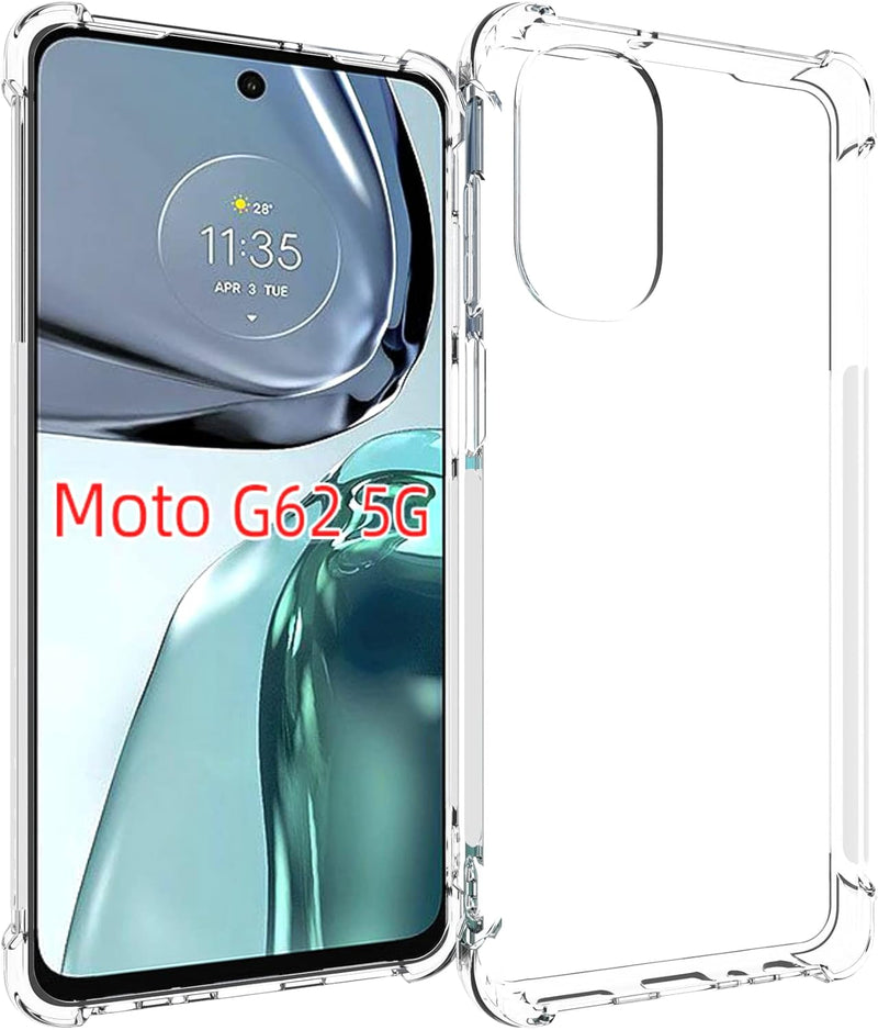 Load image into Gallery viewer, Motorola Moto G62 5G - AirPillow Cushion Transparent Soft Clear TPU Four Corners Protective Case - Polar Tech Australia