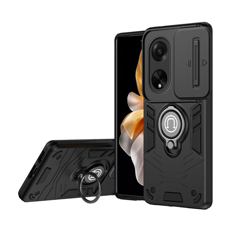 Load image into Gallery viewer, OPPO A78 4G (CPH2565) - Heavy Duty Ring Holder Case with Shockproof & Camera Guard Design - Polar Tech Australia