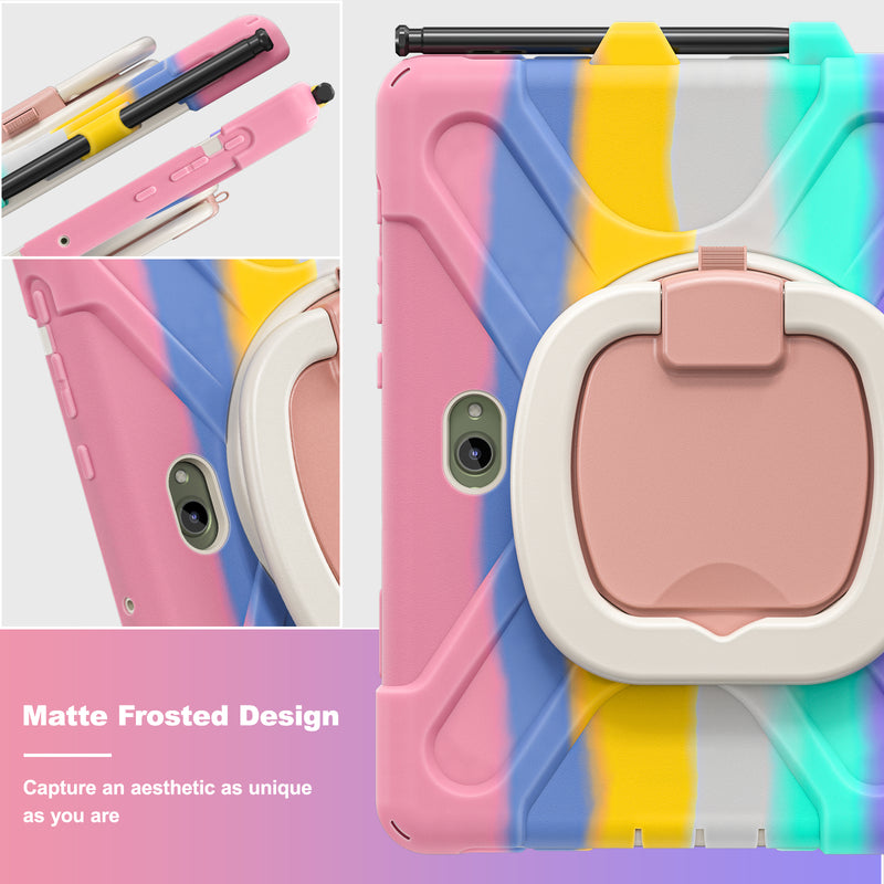 Cargue la imagen en el visor de la galería, Samsung Galaxy Tab Active Pro / Active 4 Pro / Active 5 Pro Series - Heavy Duty 360 Degree Rotate Stand Hand Strap Case With Shoulder Strap - Polar Tech Australia