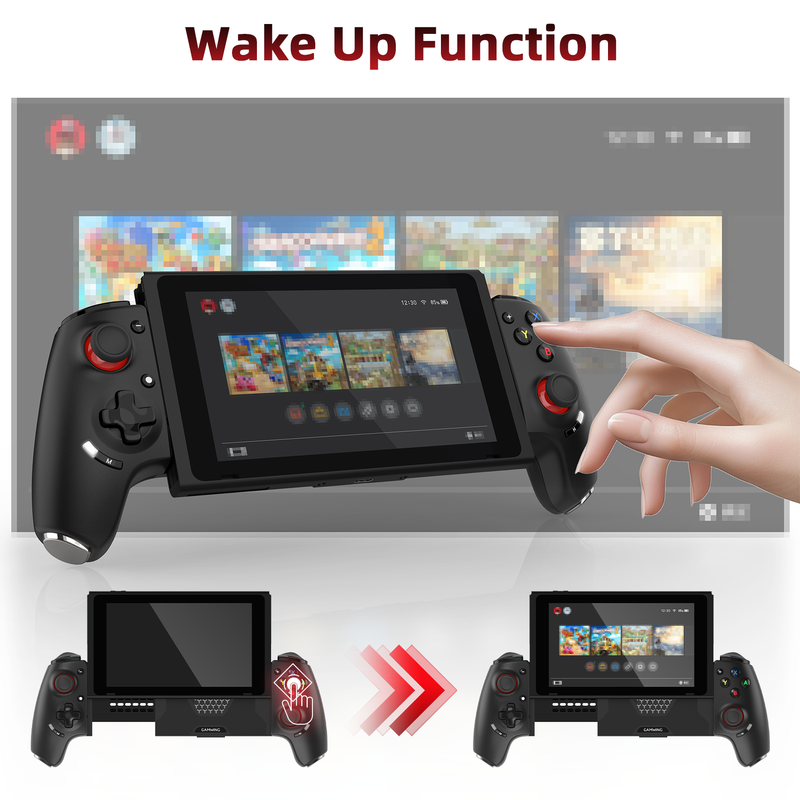 Load image into Gallery viewer, AB02S Wireless Game Controller for Switch & iOS Hall Effect Joystick 6-Axis Gyro Turbo Programmable Dual Vibratio