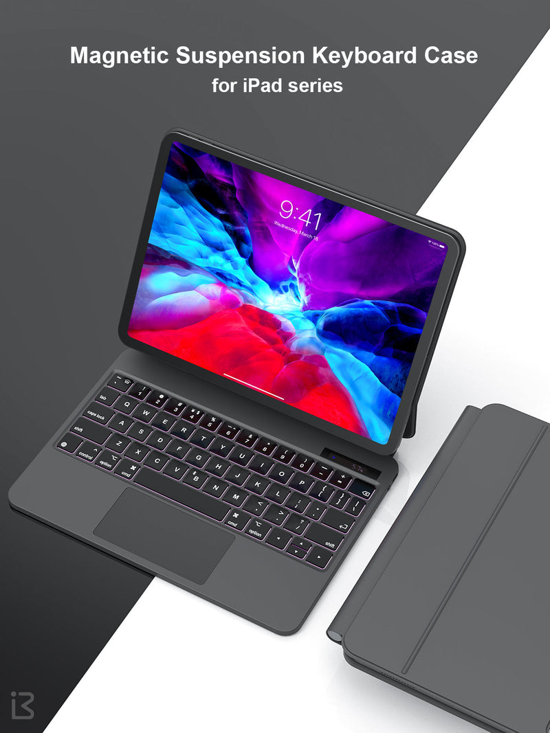 Chargez l'image dans la visionneuse de la galerie, Benwis Apple iPad Pro 11" & Air 4/5 10.9" & Air 6 11" Magnetic Suspension Magic Keyboard Case - Polar Tech Australia