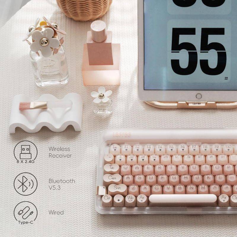 Chargez l'image dans la visionneuse de la galerie, LOFREE DOT Foundation Mechanical 75% Rechargeable Hot-swappable Keyboard Girl Gift - Polar Tech Australia