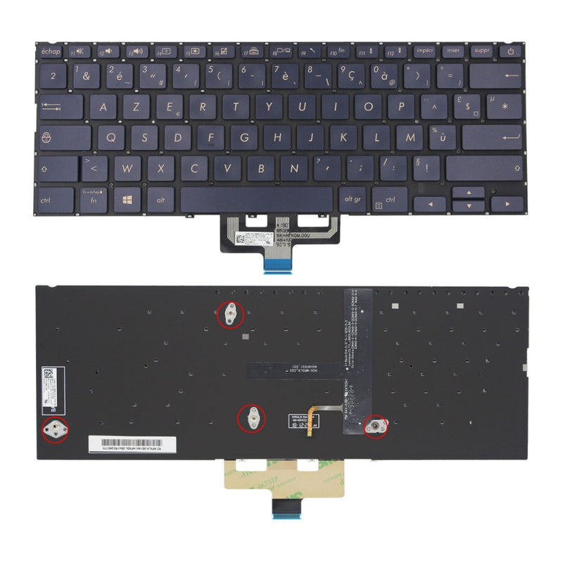 Chargez l'image dans la visionneuse de la galerie, ASUS Zenbook UX433 UX433FN UX433FA 90NB0JQ1-R7A010 90NB0JQ4-R7A010 - Keyboard With Back Light US Layout Replacement Parts - Polar Tech Australia
