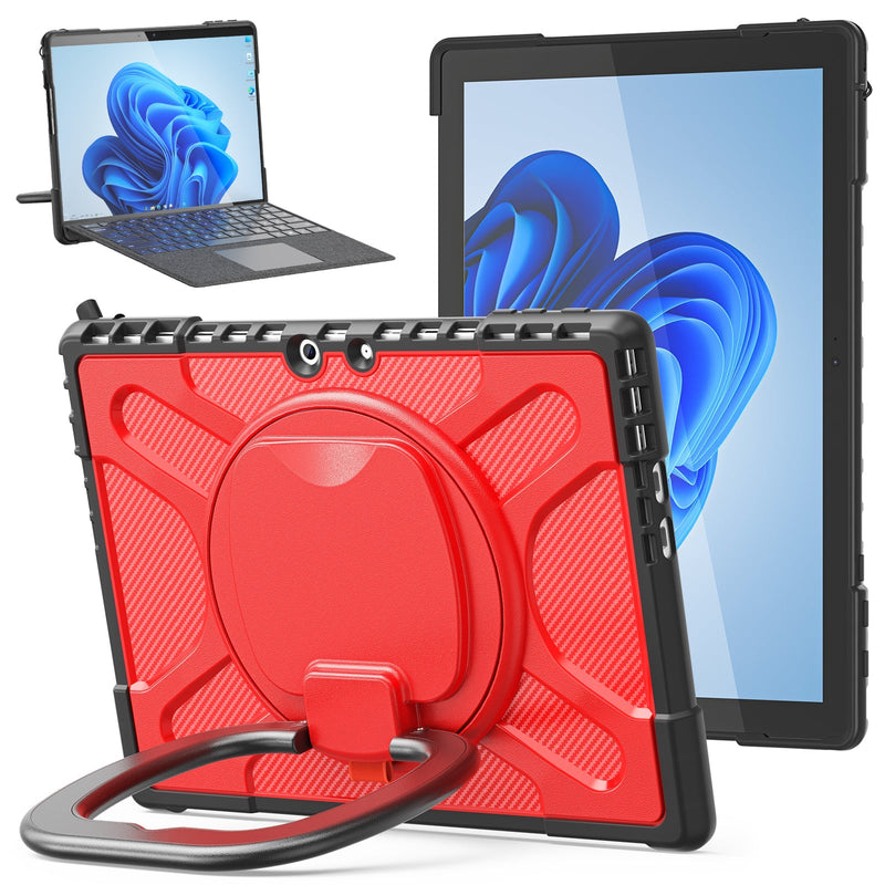 Chargez l'image dans la visionneuse de la galerie, Microsoft Surface Pro 4/5/6/7/7 Plus - 360 Degree Rotate Shockproof Heavy Duty Tough Stand Case Cover With Pen Holder - Polar Tech Australia