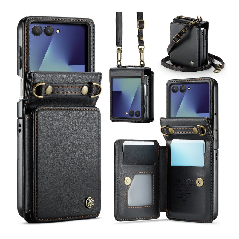 Load image into Gallery viewer, Samsung Galaxy Z Flip7 5G - Card Slots Holder RFID Anti-theft Phone Case - Polar Tech Australia