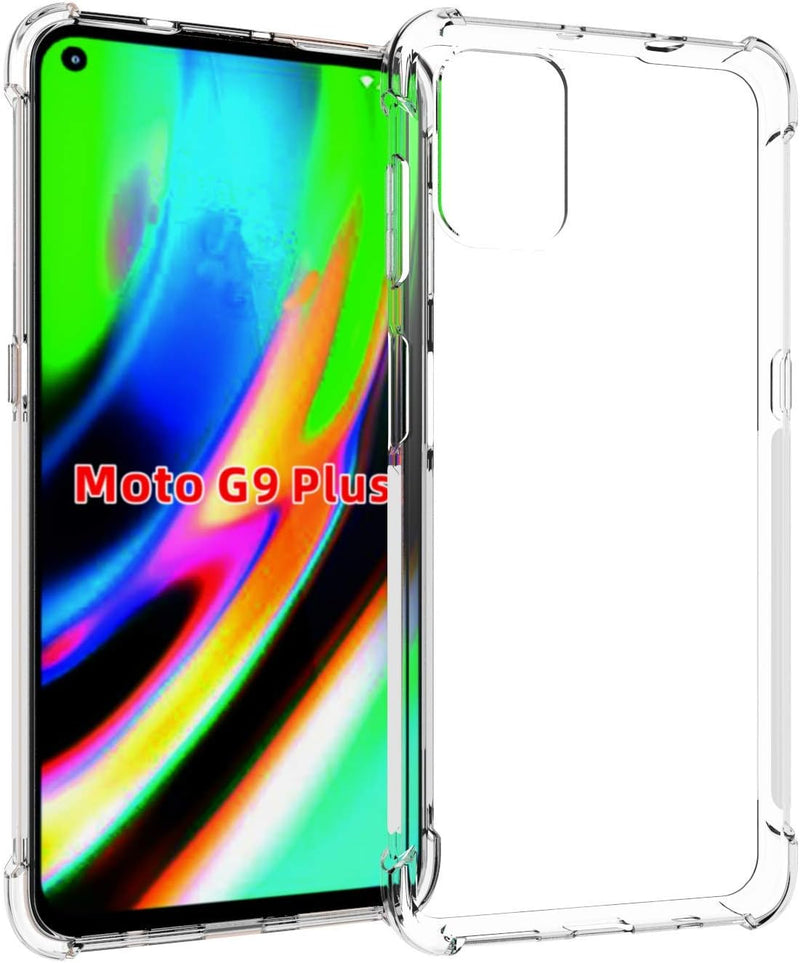 Chargez l'image dans la visionneuse de la galerie, Motorola Moto G9 Plus - AirPillow Cushion Transparent Soft Clear TPU Four Corners Protective Case - Polar Tech Australia