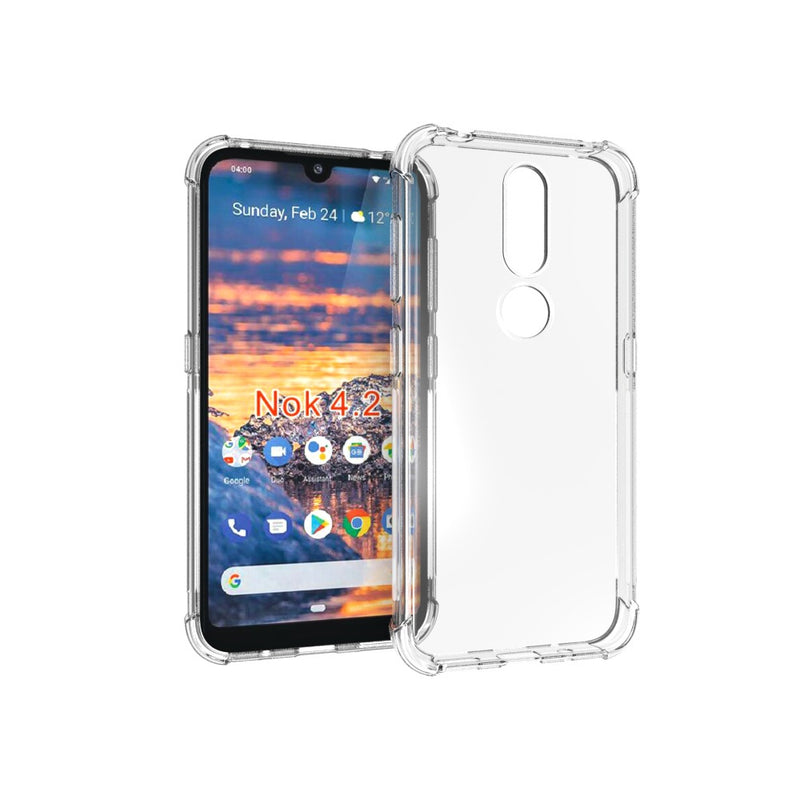 Cargue la imagen en el visor de la galería, Nokia 4.2 - AirPillow Cushion Transparent Soft Clear TPU Four Corners Protective Case - Polar Tech Australia
