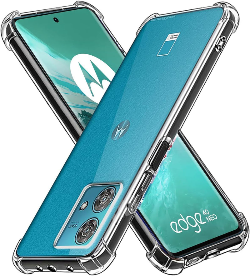 Load image into Gallery viewer, Motorola Moto Edge 40 Neo - AirPillow Cushion Transparent Soft Clear TPU Four Corners Protective Case - Polar Tech Australia