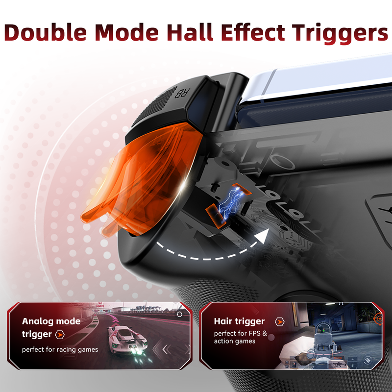 Load image into Gallery viewer, AB02S Wireless Game Controller for Switch & iOS Hall Effect Joystick 6-Axis Gyro Turbo Programmable Dual Vibratio