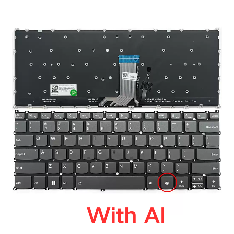 Load image into Gallery viewer, Lenovo Yoga 7 2-in-1 14AHP9 14IML9 Series - Laptop Keyboard With Backlit US English Layout