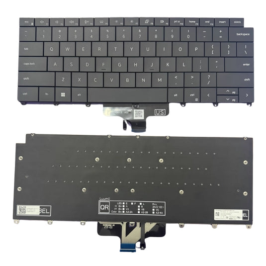 Dell Latitude 9440 9450 2-in-1 P166G Series - Laptop Keyboard With Backlit US Layout - Polar Tech Australia