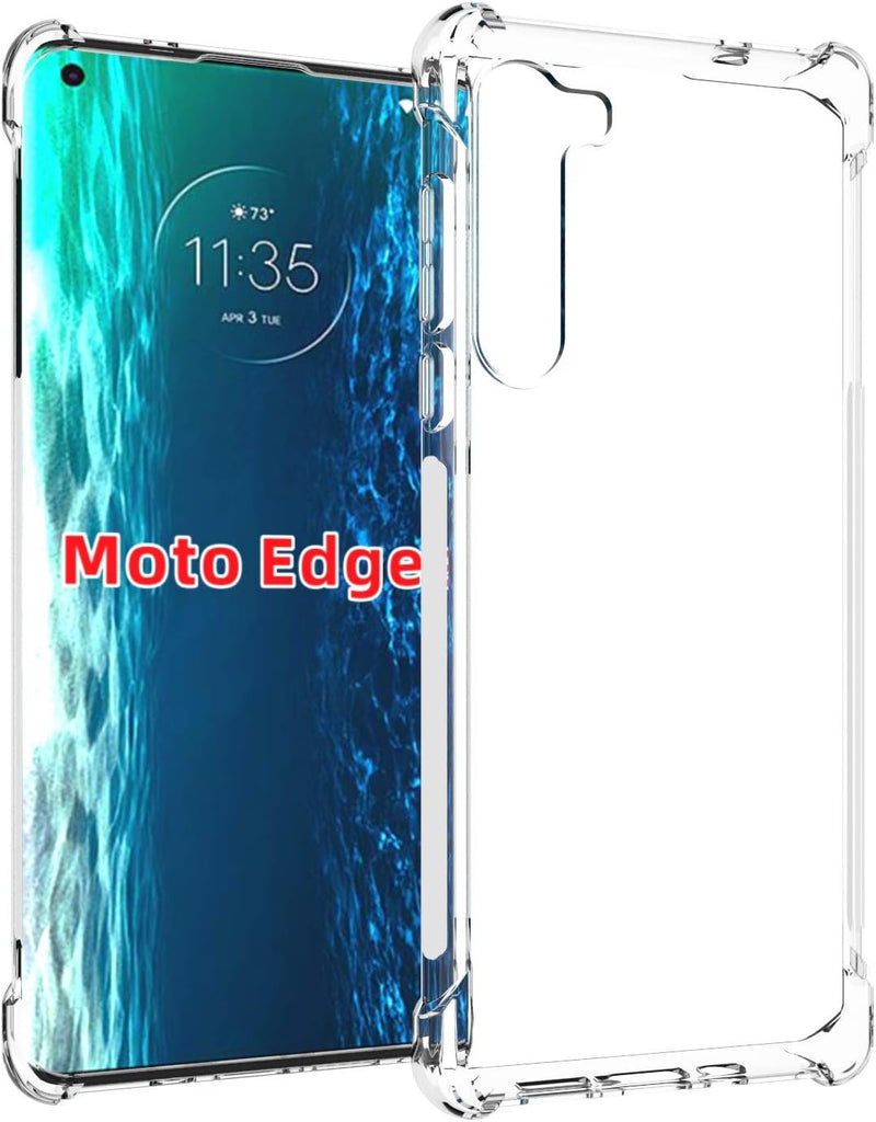 Load image into Gallery viewer, Motorola Moto Edge - AirPillow Cushion Transparent Soft Clear TPU Four Corners Protective Case - Polar Tech Australia