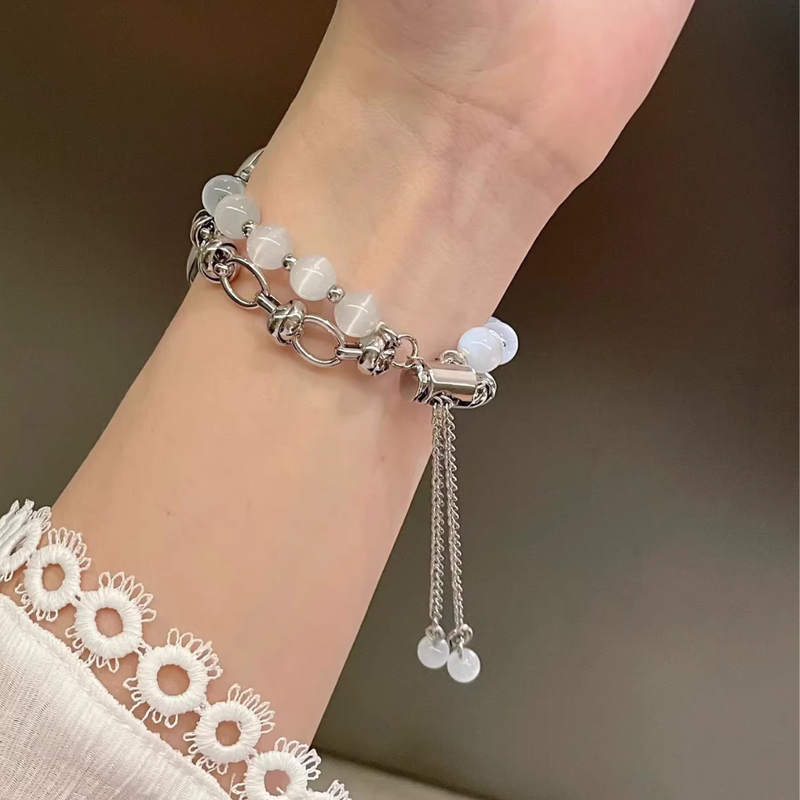 Cargue la imagen en el visor de la galería, Fitbit Inspire 1 / 2 / 3 - Stylish Beaded Bracelet Strap - Polar Tech Australia