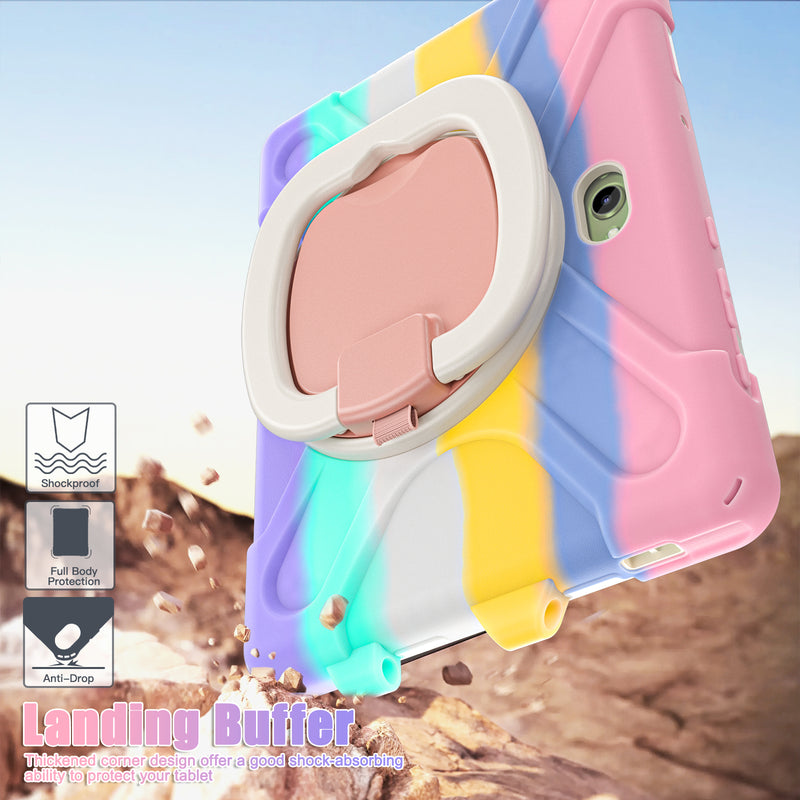 Cargue la imagen en el visor de la galería, Samsung Galaxy Tab Active Pro / Active 4 Pro / Active 5 Pro Series - Heavy Duty 360 Degree Rotate Stand Hand Strap Case With Shoulder Strap - Polar Tech Australia