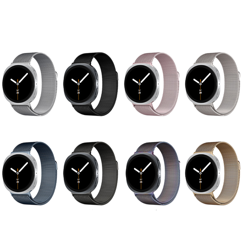Cargue la imagen en el visor de la galería, Samsung Galaxy Watch8 Stainless Steel Milanese Loop Magnet Magic Watch Band Strap - Polar Tech Australia
