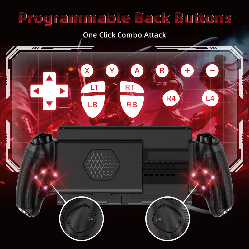 Load image into Gallery viewer, AB02S Wireless Game Controller for Switch & iOS Hall Effect Joystick 6-Axis Gyro Turbo Programmable Dual Vibratio