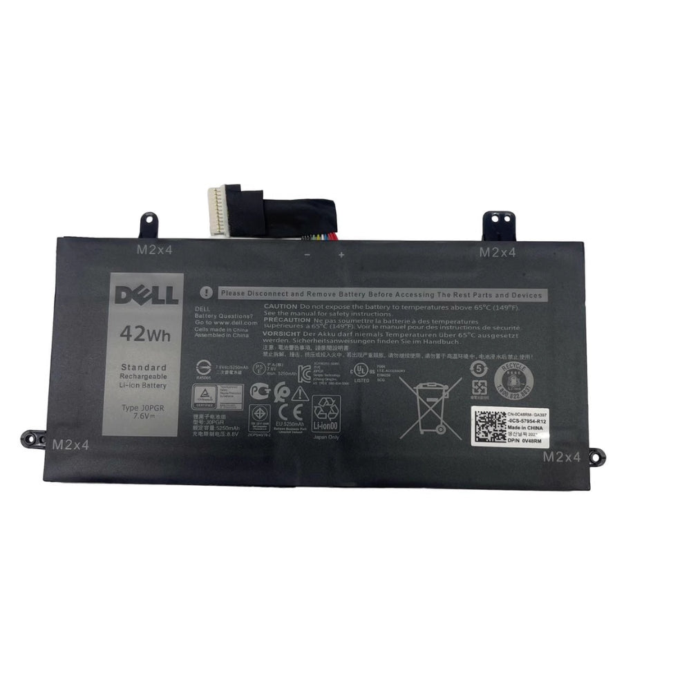 J0PGR Laptop Batterij voor Dell Latitude 12 5000 5285 5290 E5285 E5290 2-in-1 Series T17G T17G001 T17G002 JOPGR 0J0PGR 0X16TW X16TW 0FTH6F FTH6F FTG78 1WND8 0RDYCT RDYCT 5250mAh 4-Cell 42Wh Battery