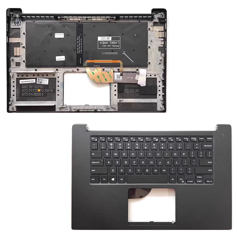 Chargez l'image dans la visionneuse de la galerie, Dell XPS 15 9560 / Precision 5520 P56F Series - Laptop Palmrest Cover With Keyboard US Layout