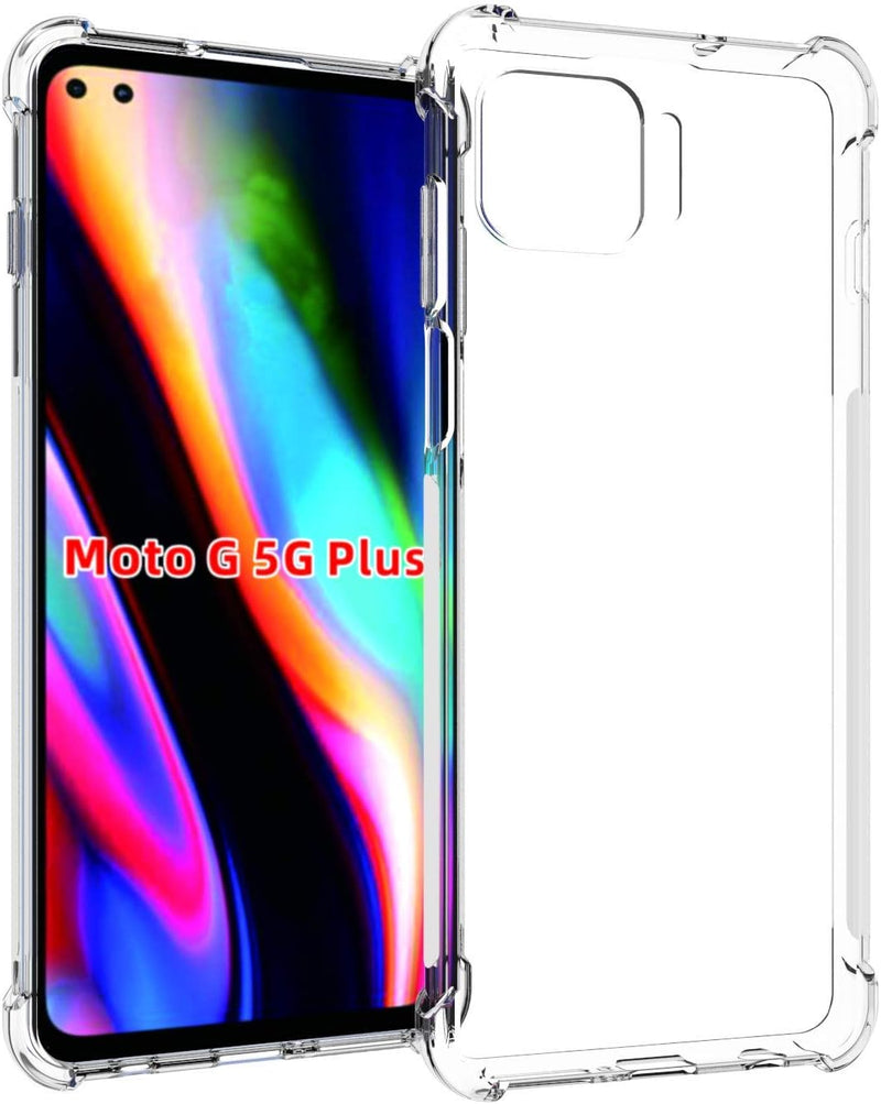 Cargue la imagen en el visor de la galería, Motorola Moto G 5G Plus - AirPillow Cushion Transparent Soft Clear TPU Four Corners Protective Case - Polar Tech Australia