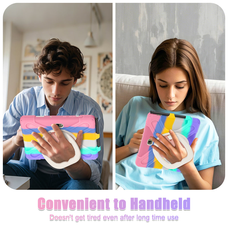 Cargue la imagen en el visor de la galería, Samsung Galaxy Tab Active Pro / Active 4 Pro / Active 5 Pro Series - Heavy Duty 360 Degree Rotate Stand Hand Strap Case With Shoulder Strap - Polar Tech Australia