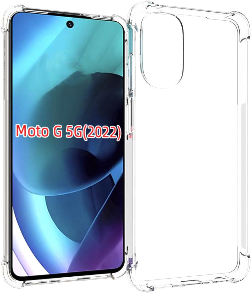 Cargue la imagen en el visor de la galería, Motorola Moto G 2022 - AirPillow Cushion Transparent Soft Clear TPU Four Corners Protective Case - Polar Tech Australia