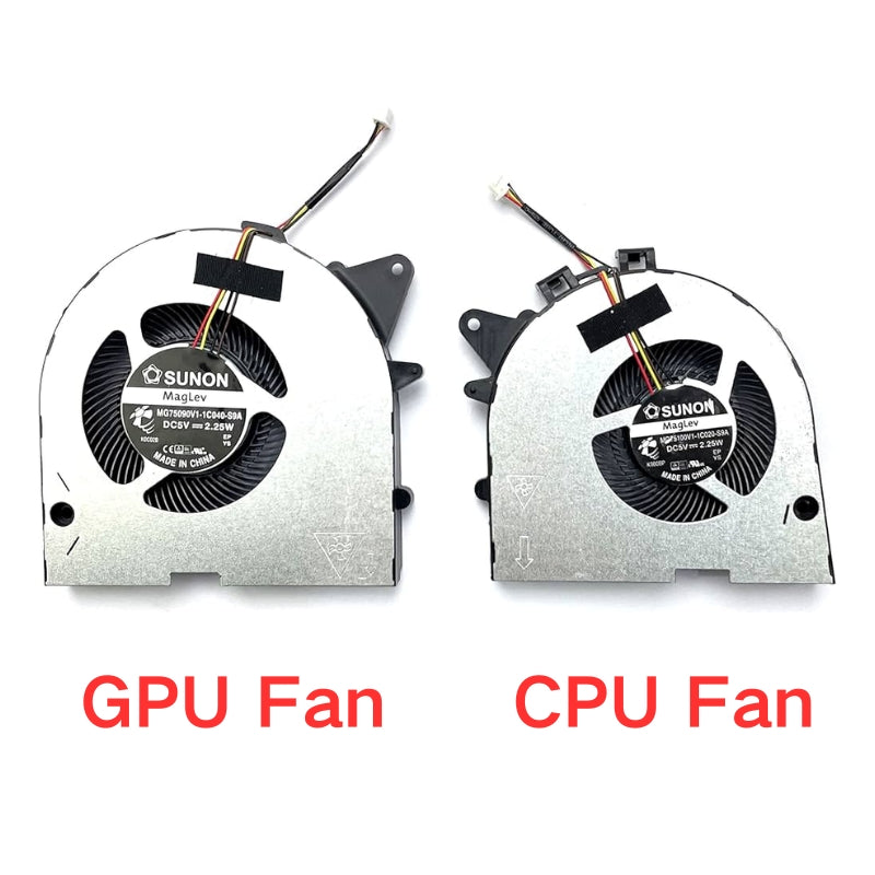 Cargue la imagen en el visor de la galería, Lenovo Legion Y540P Y545 Y7000P (Year 2019) FKTY FKU0 Series - CPU & GPU Cooling Fan Replacement Parts - Polar Tech Australia