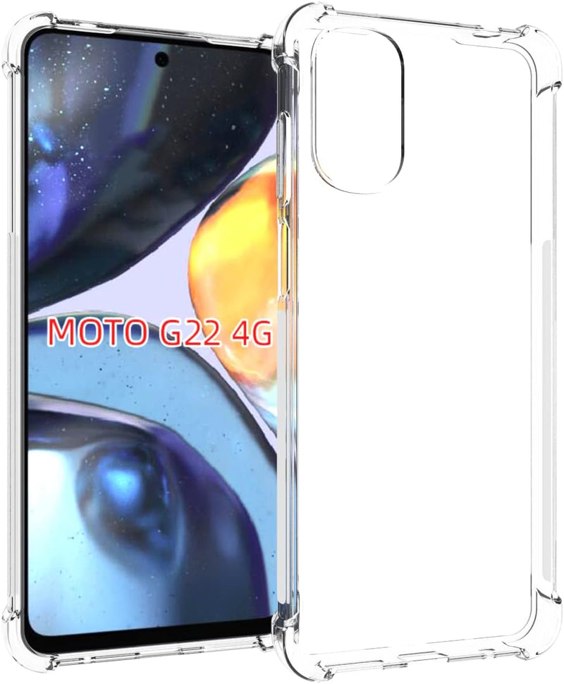 Cargue la imagen en el visor de la galería, Motorola Moto G22 - AirPillow Cushion Transparent Soft Clear TPU Four Corners Protective Case - Polar Tech Australia