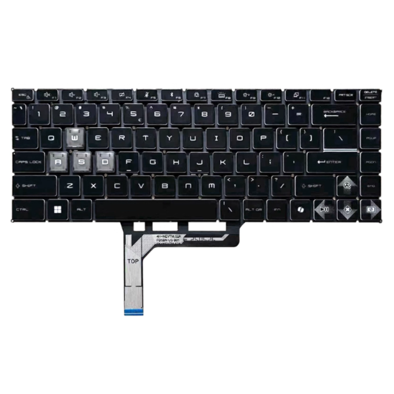 Chargez l'image dans la visionneuse de la galerie, MSI Thin A15 B7U B7V / AI B8V MS-16RK Series - Laptop Keyboard With Backlit US layout
