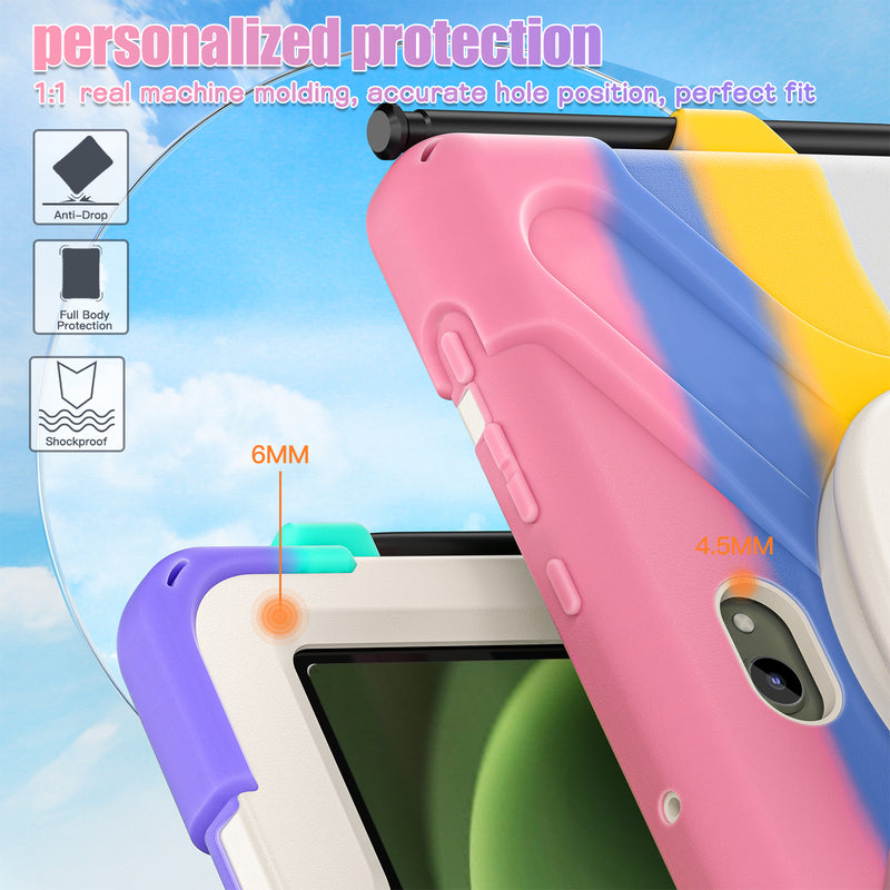 Cargue la imagen en el visor de la galería, Samsung Galaxy Tab Active Pro / Active 4 Pro / Active 5 Pro Series - Heavy Duty 360 Degree Rotate Stand Hand Strap Case With Shoulder Strap - Polar Tech Australia