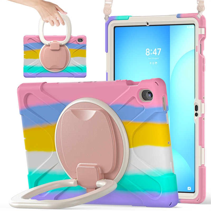 Cargue la imagen en el visor de la galería, Samsung Tab S10 FE Plus 13.1" 2025 - 360 Degree Rotation Heavy Duty EVA Kid Friendly Ring Holder Stand Case - i-Station Mobile Phone & Electronic Device Repair and Accessories