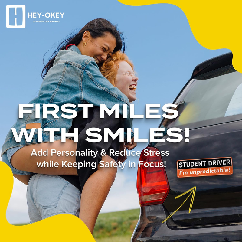 Cargue la imagen en el visor de la galería, Universal Magnetic New Driver Car Sign – Removable & Reusable Safety Sticker for Vehicles (3 Pack) - i-Station Mobile Phone & Electronic Device Repair and Accessories