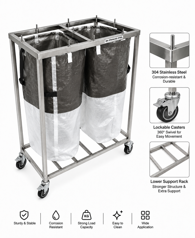 Load image into Gallery viewer, Double Sack Mail/Post/Bag AU Post Mail Bag Stand Sorting Holder Postbag Trolley
