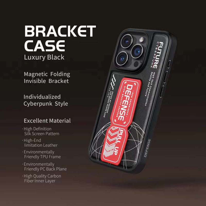 Cargue la imagen en el visor de la galería, Apple iPhone 15/15 Plus/15 Pro/Max Defense Lux Pro Bracket Military Grade Heave Duty Stand Case - Polar Tech Australia