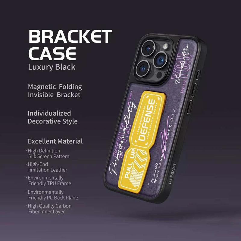 Cargue la imagen en el visor de la galería, Apple iPhone 15/15 Plus/15 Pro/Max Defense Lux Pro Bracket Military Grade Heave Duty Stand Case - Polar Tech Australia